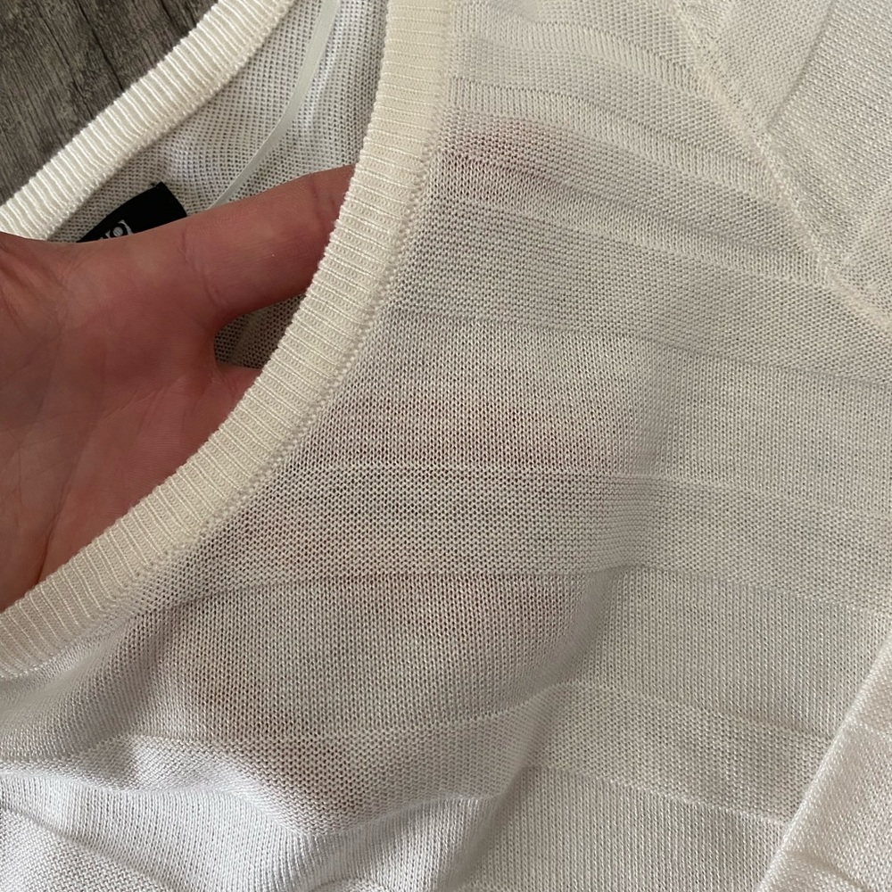 Apt 9 Thin White Sweater Dress - Picture 4 of 5